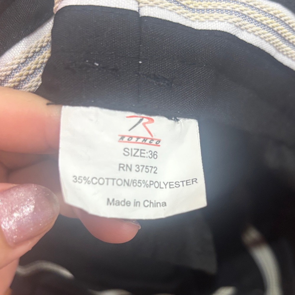 Rothco Black Jacket with White Trim